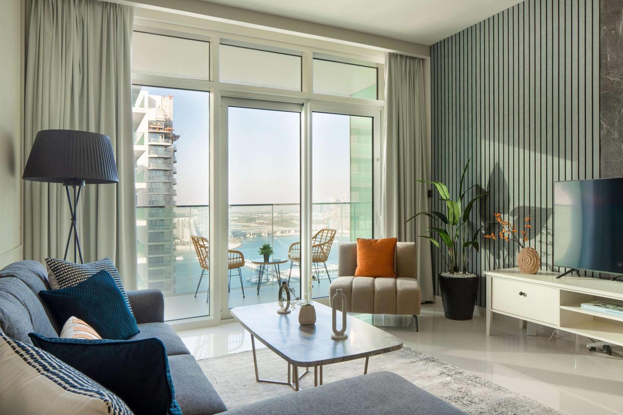 Silkhaus Palm View 1Bdr With Private Beach In Emaar Beachfront Dubái Exterior foto